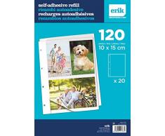 Recharge pour Album Photo - 20 Feuilles adhésives - 120 Photos