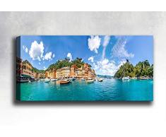 Bonamaison Peinture sur toile, multicolore, 30 x 90 cm - Conçu et fabriqué en Turquie