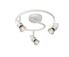 Lucide CARO-LED - Spot Plafond - Ã 31 cm - LED - GU10 - 3x5W 2700K - Blanc