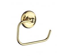 Smedbo V241 Porte-Rouleau de WC Villa sans abattant Laiton Poli Or, 16 x 4 x 16,7 cm