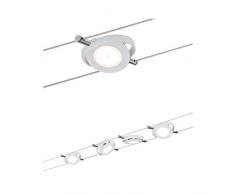 Paulmann 94105 SystÃ¨me de cÃ¢bles CC RoundMac LED 4x4W, Blanc mat, 230/12V CC, 36VA, MÃ©tal