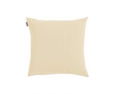 LINUM Annabell Housse de Coussin, Coton, Ecru, 40 x 40 cm