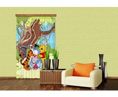 AG Design Disney Winnie The Pooh Friends Chambre denfant Rideau Occultant Regroupez-Les, Multicolore, 140Â x 245Â cm