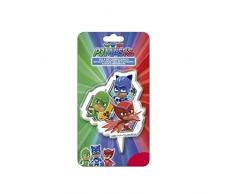 PJ Masks 346204 Bougie Figurine 2D, Cire, Multicolore, 5 x 2 x 8 cm