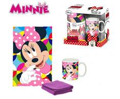 Desconocido Kids Minnie Set Couverture Polaire Multicolore 150 x 100 cm
