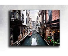 Bonamaison Peinture sur toile, multicolore, 30 x 40 cm - Conçu et fabriqué en Turquie