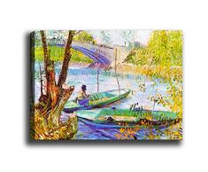 Bonamaison Peinture sur toile, multicolore, 30 x 40 cm - ConÃ§u et fabriquÃ© en Turquie