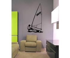 TATOUTEX Stickers Voilier - Bleu Clair, L 40cm x H 72cm