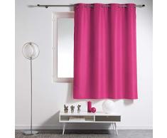 douceur dintÃ©rieur rideau a oeillets plastique 140x180 cm polyester essentiel fuchsia