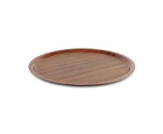 Tuffwood Finition Acajou Five-ply Heavy Duty, Plateau de Service antidÃ©rapant, Rond, antidÃ©rapant, 43,2Â cm/43Â cm de diamÃ¨tre, Marron
