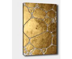 Bonamaison Peinture sur toile, multicolore, 70 x 100 cm - Conçu et fabriqué en Turquie