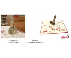 St Origami Carte de vÅux Pop-up 3D â Monuments â Lanterne de Genova