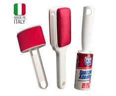 Ensemble de brosses pour nettoyage des vÃªtements, canapÃ©s, tapis: 36 feuilles adhÃ©sives prÃ©dÃ©coupÃ©e , longueur de 5 mÃ¨tres, brosse en velours double, brosse pour la laine.