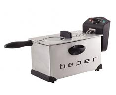 BEPER 90.495N Friteuse électrique 2000W 3,5 litres 190°c, 2000 W, 3.5 liters, Inox/Noir