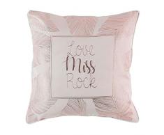 douceur dintÃ©rieur coussin dehoussable 40x40cm metallise veggy rose