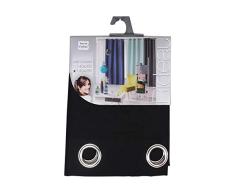 douceur dintÃ©rieur rideau a oeillets 140x280 cm microfibre absolu noir