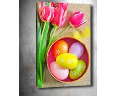 Bonamaison Peinture sur toile, multicolore, 50 x 70 cm - Conçu et fabriqué en Turquie