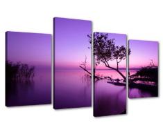 Visario Tableau sur Toile de Lin, Multicolore