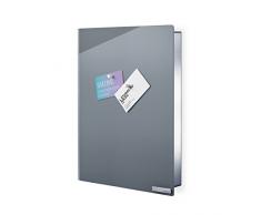 Blomus - VELIO - Armoire Ã clÃ©s / tableau magnÃ©tique en verre gris - 65368