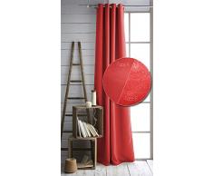 Today 257175 Rideau Isolant Polyester Pomme damour/Rouge 140 x 240 cm