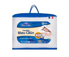 Bleu Câlin Couette 1 Personne La Bleu Câlin Douce, Blanc, 140x200 cm, KBC35I140