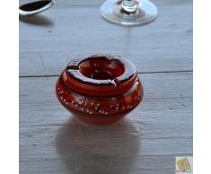 Yodeco - Cendrier Tunisien TatouÃ© rouge - Moyen modÃ¨le