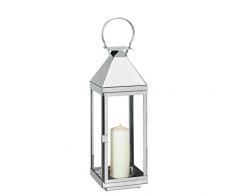 Cilio 293678 Lanterne Villa en acier inoxydable 16 x 16 x 60cm