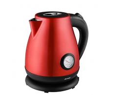 Team Kalorik TKG JK 3002 Bouilloire en acier inoxydable avec affichage de la tempÃ©rature 2200 1,7 l Rouge mÃ©tallique