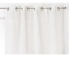Linder Voilage Polyester/Coton uni, Ecru, 145x260