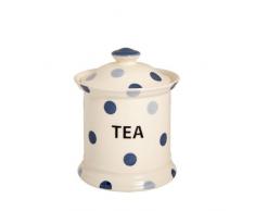 Blue Spot Lot de 2 pots Ã thÃ© en faÃ¯ence Bleu/crÃ¨me