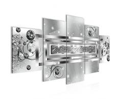 Tableau decoration murale Abstrait 200 x 100 cm - XXL Impression sur Toile Salon Appartment 5 Parties - prÃªt Ã accrocher - 103851c