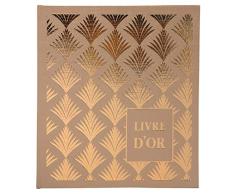 Livre dor 9522e 140 pages tranche or - Format 21x19cm - PALMYRE Gold motif Palmier
