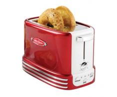 Retro Line Bread Toaster Modèle 2 Grille-pain et bagels, Rouge, Blanc
