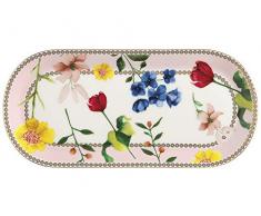 Maxwell Williams HV0029 Petite assiette à gâteau Motif Contessa, Porcelaine, rose, 25 x 11.5 cm