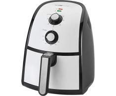 Clatronic FR 3667Â H Ã air chaud Friteuse 2,2Â L Contenance, thermostat rÃ©glable en continu, minuterie, 1500Â W, noir/blanc