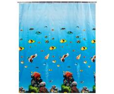 Wenko 19122100 Peva Rideau de Douche 180 x 200 Océan