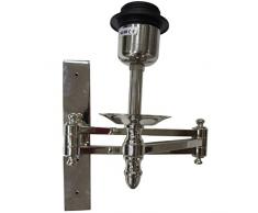 Better & Best Applique murale Plaque étroite, bras téléphone portable avec ouverture max, argenté, 4 x 2 x 21 cm