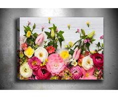 Bonamaison Peinture sur toile, multicolore, 30 x 40 cm - Conçu et fabriqué en Turquie