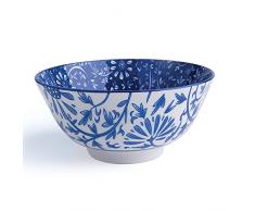 Excelsa Bol Oriental en Porcelaine 16 cm Fiori Blu