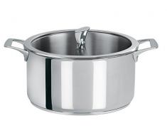 Cristel - F24CMVA - Faitout inox 24cm + couvercle - Collection Casteline