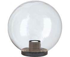 Velamp SPH305 Globe dextÃ©rieur, 300 mm, culot E27, compatible LED, Ã©tanche IP44, pour jardins, parcs, copropriÃ©tÃ©s, terrasses, Transparent