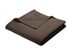 biederlack Soft Sensation Plaid Polyester Marron Ã Une Place et Demi 200 x 160 cm