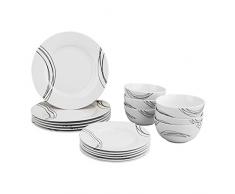 AmazonBasics Service de table 18Â piÃ¨ces - DÃ©claration, pour 6Â personnes
