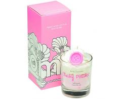 Bomb Cosmetics bÃ©bÃ© Poudre passepoilÃ© Photophore en Verre, Rose, Blanc, 6Â x 6Â x 12Â cm