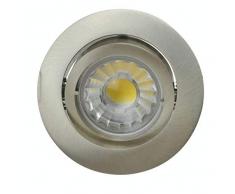 MACADAM - Kit Spot LED Ã Encastrer, Aluminum BrossÃ©, GU10 Culot, 380 lm, 5 W, 3000 K, 30000 h