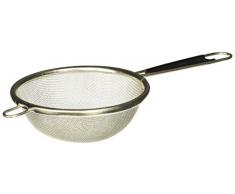 Fackelmann 42322 Passoire 10cm en Plastique/mÃ©tal, Noir/Argent, 22 x 10 x 4,5 cm