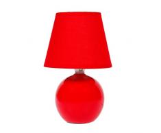 Sema 95337 Lampe Boule Céramique Rouge PM