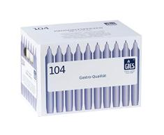 Gies 205-149001-14 Carton de 104 Bougies chandelles Champagne 180 x 21,5 mm