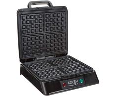 Adler Gaufrier 1300Â W Noir, Multicolore, Taille unique