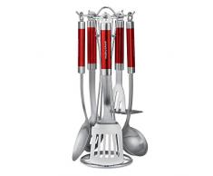 Morphy Richards Lot de 5 ustensiles de cuisine (Rouge)